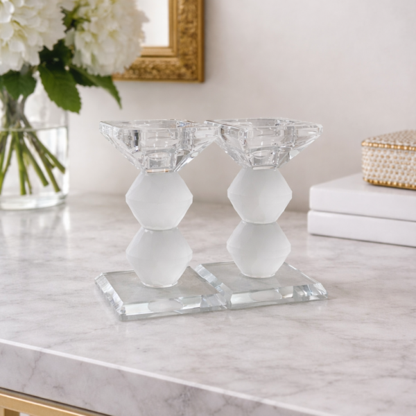 זוג פמוטי קריסטל מהודרים